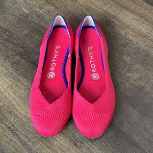 Women’s Hot Pink Rothy’s Rounded Toe Flat